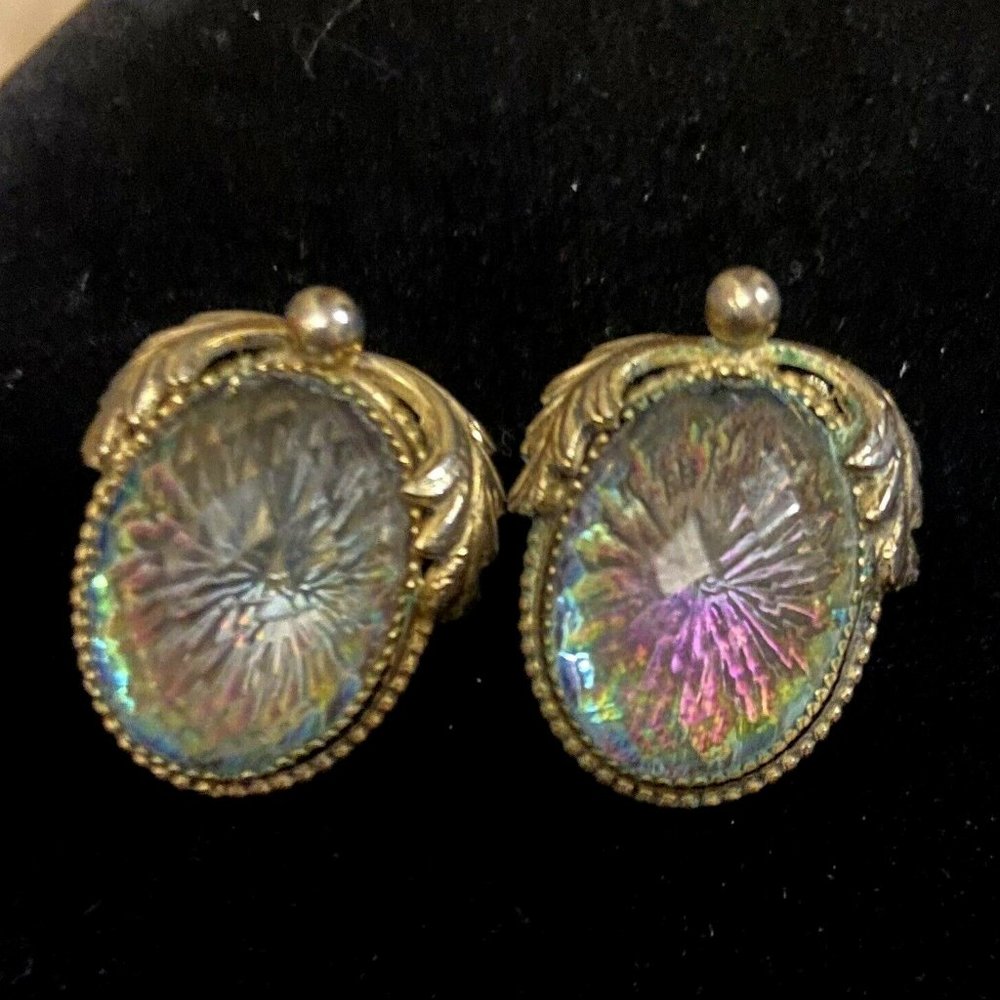 Vintage Whiting & Davis Clip on Earrings